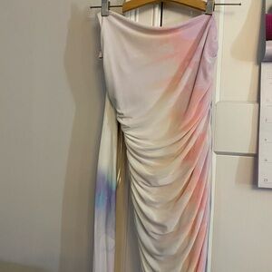 Zara Asymmetrical Skirt in Pastel Hues